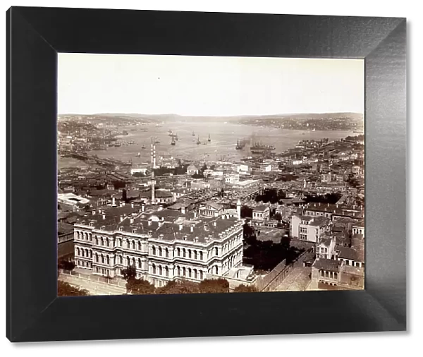 View of the Bosphorus, Constantinople, today Istanbul, 1870, Turkey, Historical, digitally restored reproduction from a 19th century original