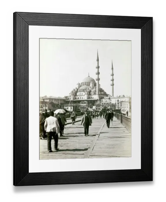 Framed Print : The Bridge and the Mosque, Constantinople, now Istandbul, 1870, Turkey, Historic, digitally restored reproduction from a 19th century original Framed Print : The Bridge and the Mosque, Constantinople, now Istandbul, 1870, Turkey, Historic, digitally restored reproduction from a 19th century original