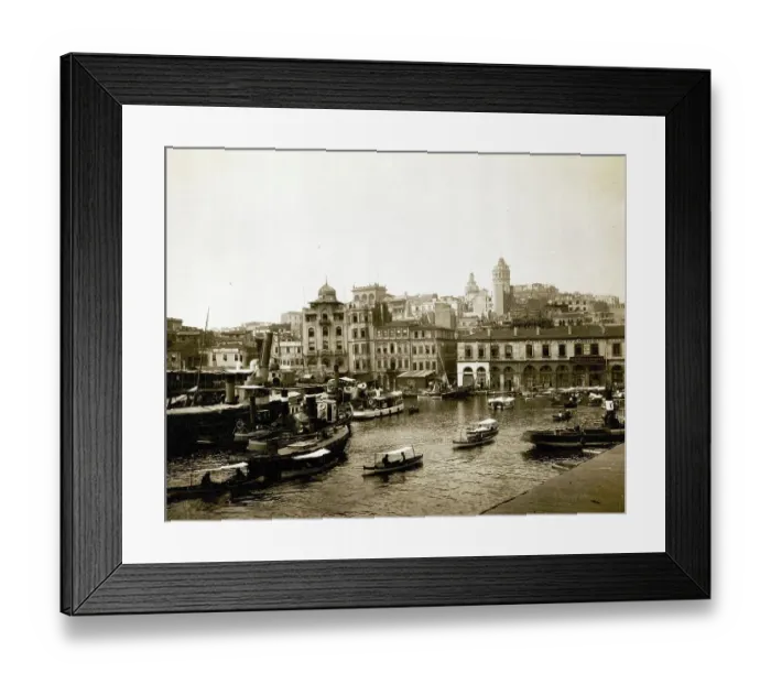 Framed Print : In the harbour of Constantinople, today Istanbul, 1880, Turkey, Historical, digitally restored reproduction from a 19th century original Framed Print : In the harbour of Constantinople, today Istanbul, 1880, Turkey, Historical, digitally restored reproduction from a 19th century original