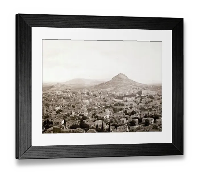 Framed Print : View of Athens from the Acropolis, 1860, Greece, Historic, digitally restored reproduction from a 19th century original Framed Print : View of Athens from the Acropolis, 1860, Greece, Historic, digitally restored reproduction from a 19th century original