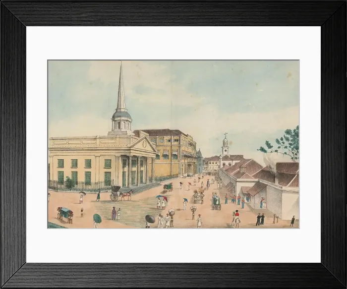 Framed Print : View of the city of Bombay around 1870, India, Historic, digitally restored reproduction from an original of the time Framed Print : View of the city of Bombay around 1870, India, Historic, digitally restored reproduction from an original of the time