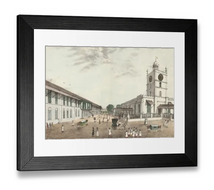 Framed Print : View of the city of Bombay around 1870, India, Historic, digitally restored reproduction from an original of the time Framed Print : View of the city of Bombay around 1870, India, Historic, digitally restored reproduction from an original of the time