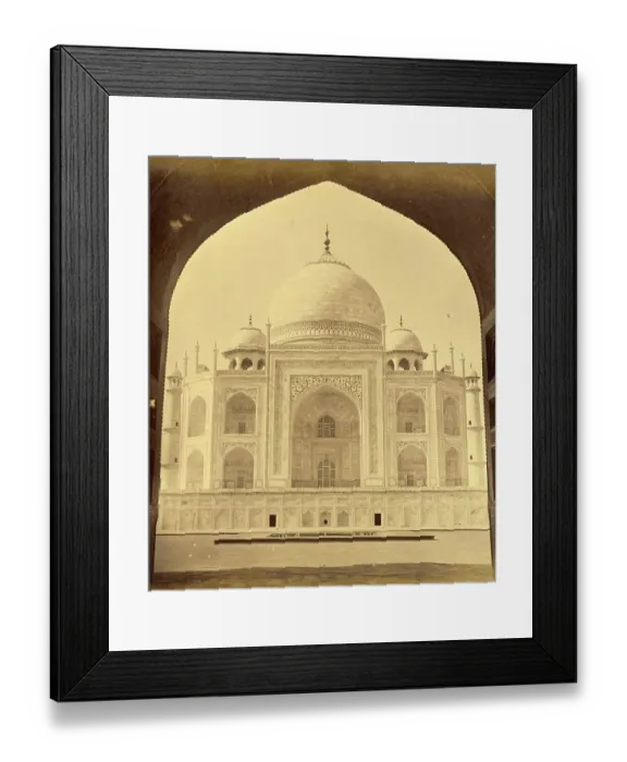 Framed Print : The Taj Mahal in Agra in 1887, India, Historic, digitally restored reproduction from an original of the time Framed Print : The Taj Mahal in Agra in 1887, India, Historic, digitally restored reproduction from an original of the time