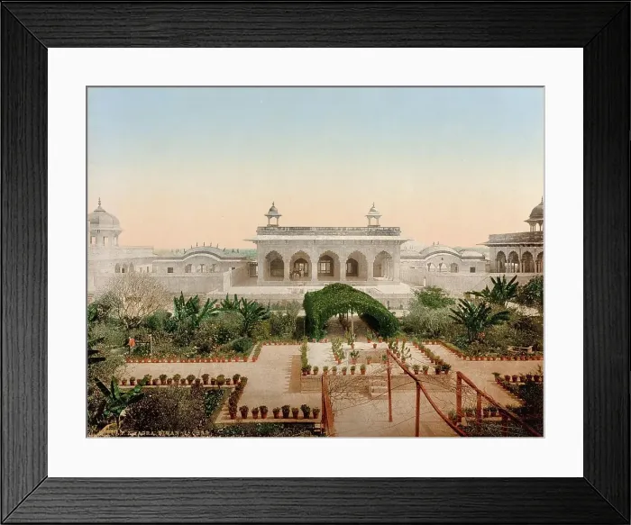 Framed Print : Diwan-i-Chas Palace in Agra, 1890, India, Historic, digitally restored reproduction from an original of the period Framed Print : Diwan-i-Chas Palace in Agra, 1890, India, Historic, digitally restored reproduction from an original of the period