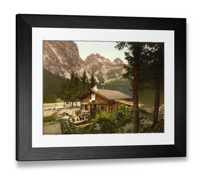 Framed Print : Angerhuette and Hockwanner, Hinterraintal, Upper Bavaria, Bavaria, Germany, Historic, digitally restored reproduction of a photochrome print from the 1890s Framed Print : Angerhuette and Hockwanner, Hinterraintal, Upper Bavaria, Bavaria, Germany, Historic, digitally restored reproduction of a photochrome print from the 1890s