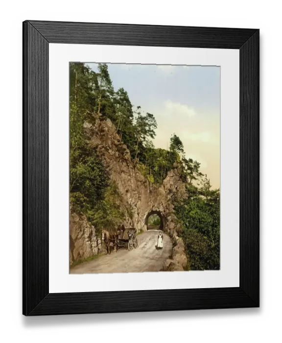 Framed Print : Bridge in the Albtal in the Black Forest, Baden-Wuerttemberg, Germany, Historic, digitally restored reproduction of a photochromic print from the 1890s Framed Print : Bridge in the Albtal in the Black Forest, Baden-Wuerttemberg, Germany, Historic, digitally restored reproduction of a photochromic print from the 1890s