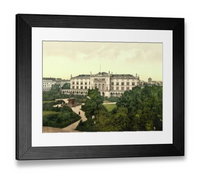 Framed Print : University and Royal Garden in Koenigsberg, formerly East Prussia, Germany, today Kaliningrad in Russia, Historical, digitally restored reproduction of a photochrome print from the 1890s Framed Print : University and Royal Garden in Koenigsberg, formerly East Prussia, Germany, today Kaliningrad in Russia, Historical, digitally restored reproduction of a photochrome print from the 1890s