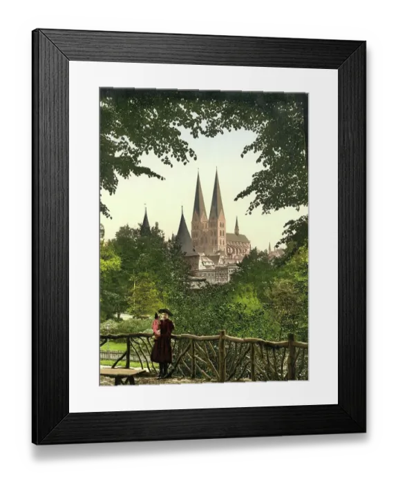 Framed Print : The Church of Our Lady in Luebeck, Schleswig-Holstein, Germany, Historic, digitally restored reproduction of a photochromic print from the 1890s Framed Print : The Church of Our Lady in Luebeck, Schleswig-Holstein, Germany, Historic, digitally restored reproduction of a photochromic print from the 1890s