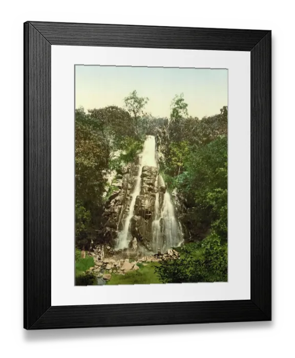 Framed Print : The Trusenfall near Bad Liebenstein in Thuringia, Germany, Historic, digitally restored reproduction of a photochrome print from the 1890s Framed Print : The Trusenfall near Bad Liebenstein in Thuringia, Germany, Historic, digitally restored reproduction of a photochrome print from the 1890s