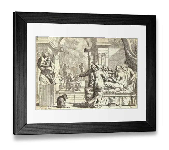 Framed Print : Prodigal Son Surprised by His Riches, 1635, Italy, Historical, digitally restored reproduction from a 19th century original Framed Print : Prodigal Son Surprised by His Riches, 1635, Italy, Historical, digitally restored reproduction from a 19th century original