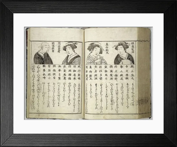 Framed Print : Prostitution, Eroticism, Compendium Guide to the Brothels of Osaka 1770, Japan, Historical, digitally restored reproduction from a 19th century original Framed Print : Prostitution, Eroticism, Compendium Guide to the Brothels of Osaka 1770, Japan, Historical, digitally restored reproduction from a 19th century original