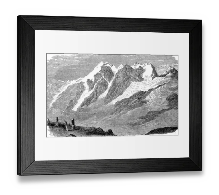 Framed Print : The Ortler Peak, Ortler Group, South Tyrol, Italy, c. 1880, digitally restored reproduction of an original 19th-century painting Framed Print : The Ortler Peak, Ortler Group, South Tyrol, Italy, c. 1880, digitally restored reproduction of an original 19th-century painting