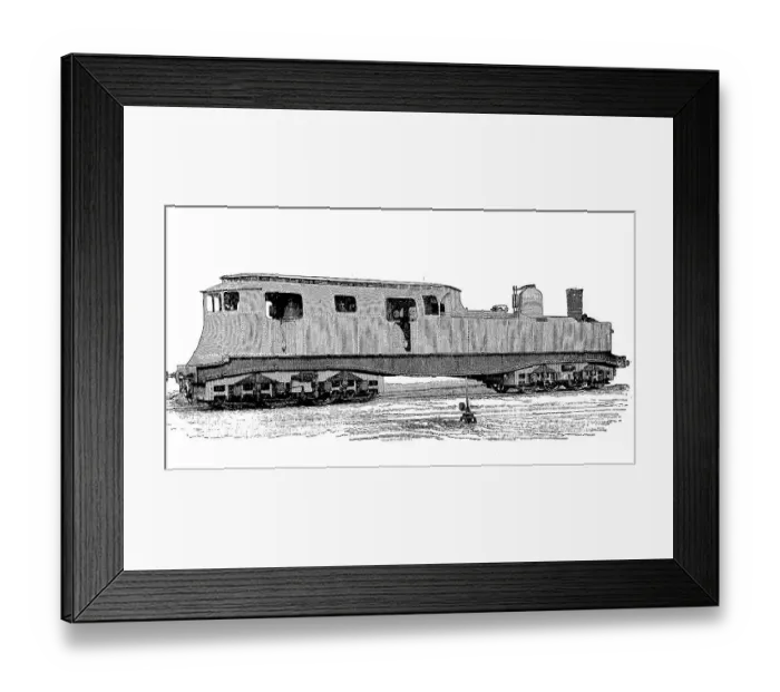 Framed Print : Electric locomotive by Jean-Jacques Heilmann, France, digitally restored reproduction of an original 19th century model Framed Print : Electric locomotive by Jean-Jacques Heilmann, France, digitally restored reproduction of an original 19th century model