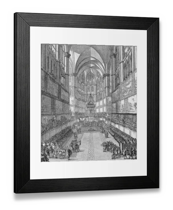 Framed Print : Anointing of King Louis XIV in Reims Cathedral, Navarre, digitally restored reproduction of an original 19th century, France, Louis XIV, 5 September 1638, 1 September 1715 Framed Print : Anointing of King Louis XIV in Reims Cathedral, Navarre, digitally restored reproduction of an original 19th century, France, Louis XIV, 5 September 1638, 1 September 1715