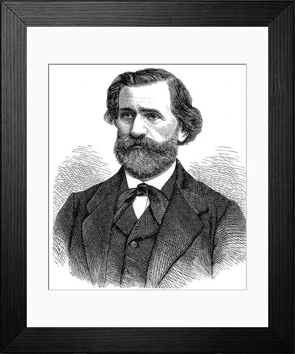 Framed Print : Giuseppe Fortunino Francesco Verd, 9 October or 10 October 1813, 27 January 1901, Romantic composer, Italy Framed Print : Giuseppe Fortunino Francesco Verd, 9 October or 10 October 1813, 27 January 1901, Romantic composer, Italy