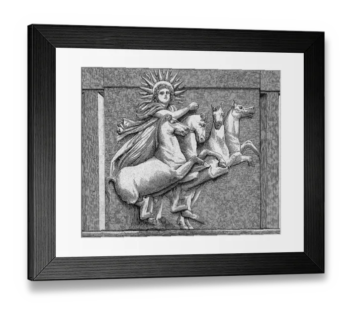 Framed Print : Metope from the Temple of Apollo in Troy, Turkey, ca 1870, digitally restored reproduction of a 19th century original, exact original date unknown Framed Print : Metope from the Temple of Apollo in Troy, Turkey, ca 1870, digitally restored reproduction of a 19th century original, exact original date unknown