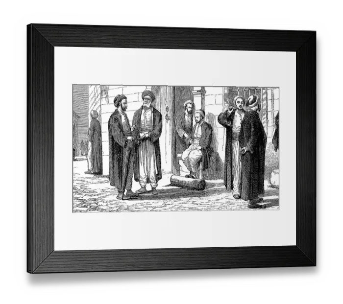 Framed Print : People of the Softas and Ulemas tribe, Turkey, c. 1800, digitally restored reproduction of a 19th century original, exact original date not known Framed Print : People of the Softas and Ulemas tribe, Turkey, c. 1800, digitally restored reproduction of a 19th century original, exact original date not known