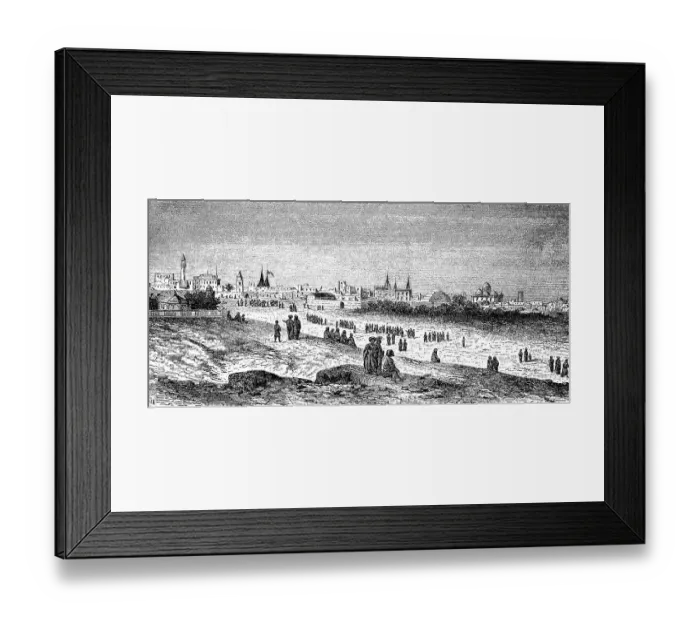 Framed Print : The Marina in Tunis in 1870, Tunisia, digitally restored reproduction of an original 19th century painting, exact original date unknown Framed Print : The Marina in Tunis in 1870, Tunisia, digitally restored reproduction of an original 19th century painting, exact original date unknown