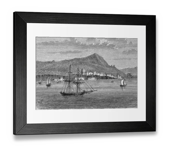 Framed Print : Bozcada, 1865, digitally improved reproduction of an original from the 19th century, digitally restored reproduction of an original from the 19th century, exact original date not known, Tenedos, island in the northeast Aegean or Thracian Sea, Turkey Framed Print : Bozcada, 1865, digitally improved reproduction of an original from the 19th century, digitally restored reproduction of an original from the 19th century, exact original date not known, Tenedos, island in the northeast Aegean or Thracian Sea, Turkey