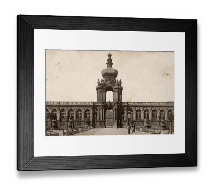 Framed Print : The south entrance to the Zwinger in Dresden in 1887, Saxony, Germany, Historical, digitally restored reproduction from an 18th or 19th century original Framed Print : The south entrance to the Zwinger in Dresden in 1887, Saxony, Germany, Historical, digitally restored reproduction from an 18th or 19th century original