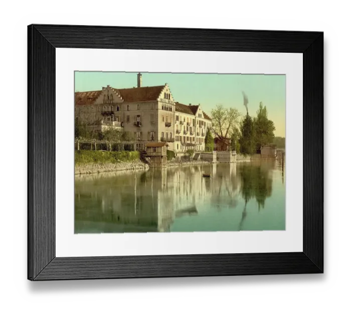 Framed Print : Insel Hotel in Constance on Lake Constance, Baden-Wuerttemberg, Germany, Historic, digitally restored reproduction of a photochromic print from the 1890s Framed Print : Insel Hotel in Constance on Lake Constance, Baden-Wuerttemberg, Germany, Historic, digitally restored reproduction of a photochromic print from the 1890s