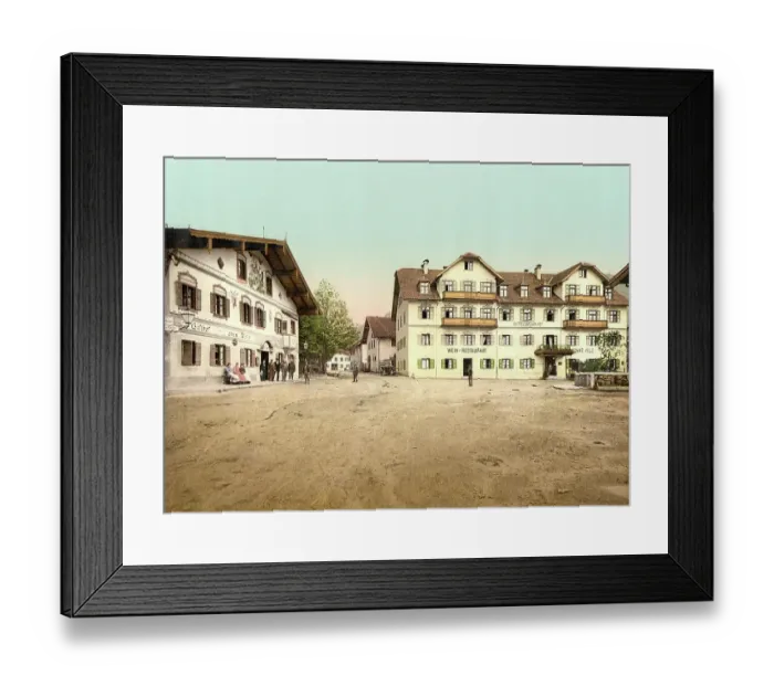 Framed Print : Hotel Wittelsbacher Hof in Oberammergau, Bavaria, Germany Framed Print : Hotel Wittelsbacher Hof in Oberammergau, Bavaria, Germany