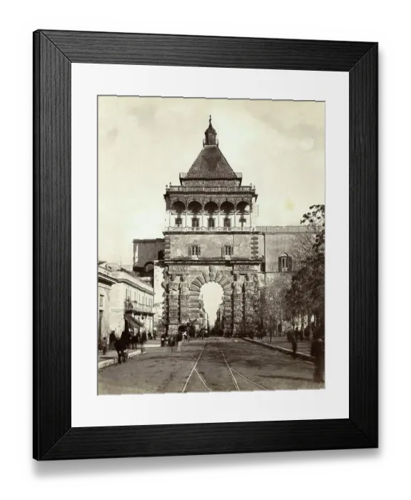 Framed Print : Porta Nuova in Palermo, c. 1893, Sicily, Italy, Historic, digitally restored reproduction from a 19th century original Framed Print : Porta Nuova in Palermo, c. 1893, Sicily, Italy, Historic, digitally restored reproduction from a 19th century original