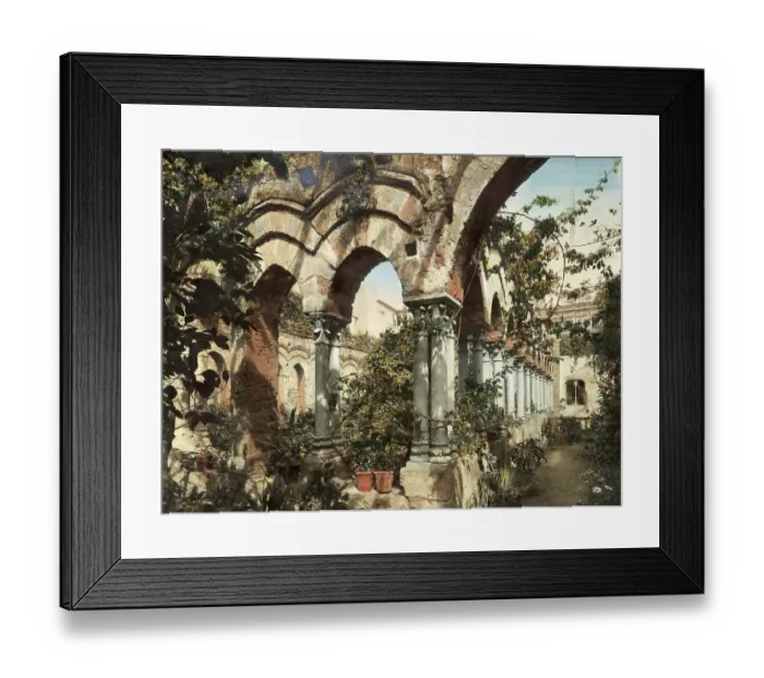 Framed Print : Monastery Garden of San Giovanni degli Eremiti in Palermo c. 1860, Sicily, Italy, Historic, digitally restored reproduction from a 19th century original Framed Print : Monastery Garden of San Giovanni degli Eremiti in Palermo c. 1860, Sicily, Italy, Historic, digitally restored reproduction from a 19th century original