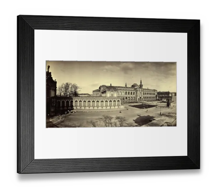 Framed Print : Panorama Views of the Zwinger in Dresden circa 1865, Saxony, Germany, Historical, digitally restored reproduction from an 18th or 19th century original Framed Print : Panorama Views of the Zwinger in Dresden circa 1865, Saxony, Germany, Historical, digitally restored reproduction from an 18th or 19th century original