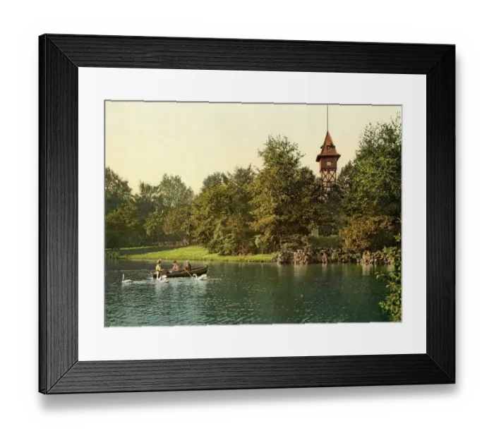 Framed Print : Coffee house in Bremen, Germany, Historic, digitally restored reproduction of a photochrome print from the 1890s Framed Print : Coffee house in Bremen, Germany, Historic, digitally restored reproduction of a photochrome print from the 1890s