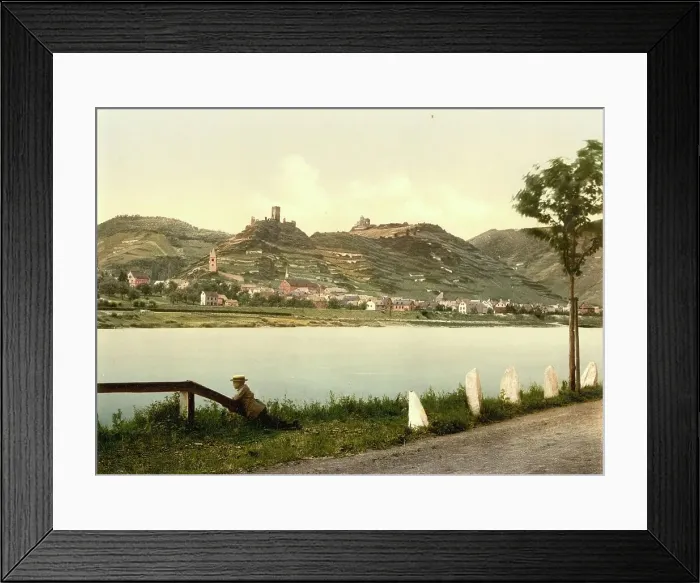 Framed Print : Kobern im Moseltal, Rhineland-Palatinate, Germany, Historic, digitally restored reproduction of a photochromic print from the 1890s Framed Print : Kobern im Moseltal, Rhineland-Palatinate, Germany, Historic, digitally restored reproduction of a photochromic print from the 1890s