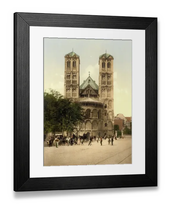 Framed Print : Church of St. Gereon in Cologne, North Rhine-Westphalia, Germany, Historic, digitally restored reproduction of a photochromic print from the 1890s Framed Print : Church of St. Gereon in Cologne, North Rhine-Westphalia, Germany, Historic, digitally restored reproduction of a photochromic print from the 1890s