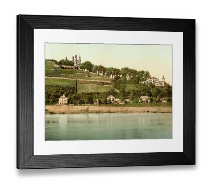 Framed Print : Das Kaeppele, Chapel in Wuerzburg, Bavaria, Germany, Historic, digitally restored reproduction of a photochromic print from the 1890s Framed Print : Das Kaeppele, Chapel in Wuerzburg, Bavaria, Germany, Historic, digitally restored reproduction of a photochromic print from the 1890s