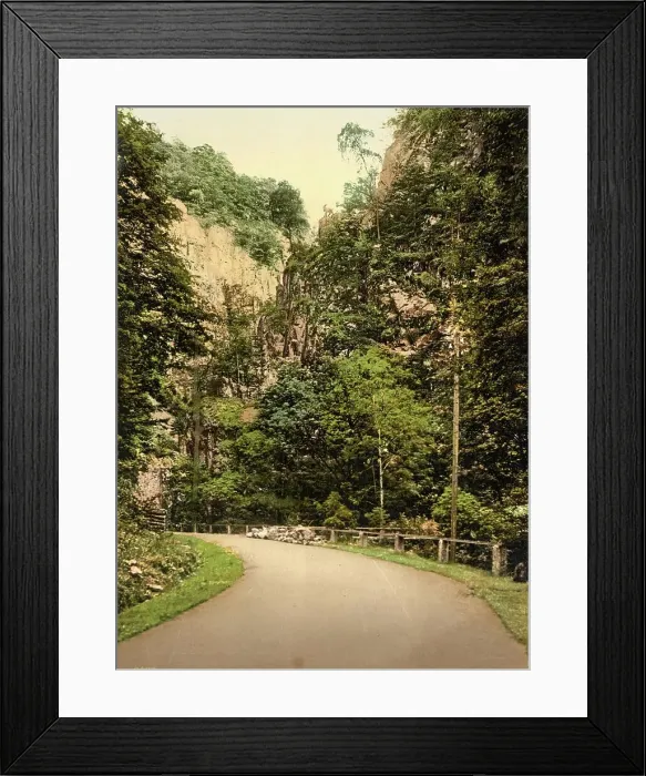 Framed Print : The Hirschsprung in the Black Forest, Baden-Wuerttemberg, Germany, Historic, Photochrome print from the 1890s Framed Print : The Hirschsprung in the Black Forest, Baden-Wuerttemberg, Germany, Historic, Photochrome print from the 1890s