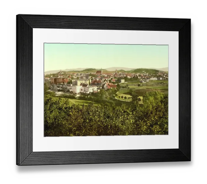 Framed Print : Hirschberg im Riesengebirge, formerly Germany, today Jelenia Gora in Poland, Germany, Historic, photochrome print from the 1890s Framed Print : Hirschberg im Riesengebirge, formerly Germany, today Jelenia Gora in Poland, Germany, Historic, photochrome print from the 1890s