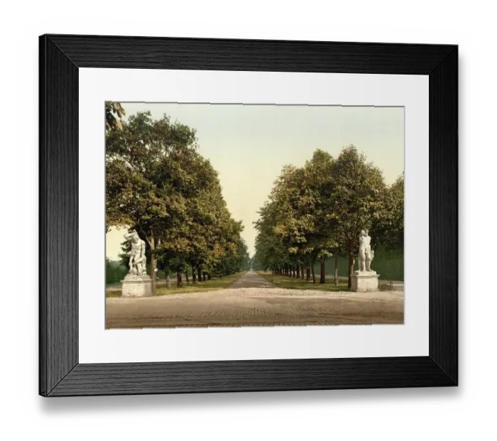Framed Print : The Hercules Street in the Old Town of Dresden, Saxony, Germany, Historical, Photochrome print from the 1890s