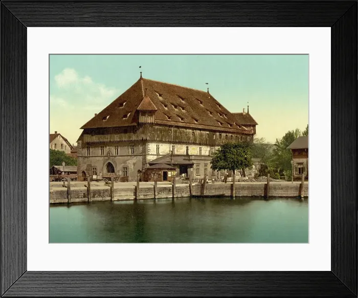 Framed Print : Konzilsgebaeude in Konstanz, Baden-Wuerttemberg, Germany, Historic, digitally restored reproduction of a photochromic print from the 1890s Framed Print : Konzilsgebaeude in Konstanz, Baden-Wuerttemberg, Germany, Historic, digitally restored reproduction of a photochromic print from the 1890s