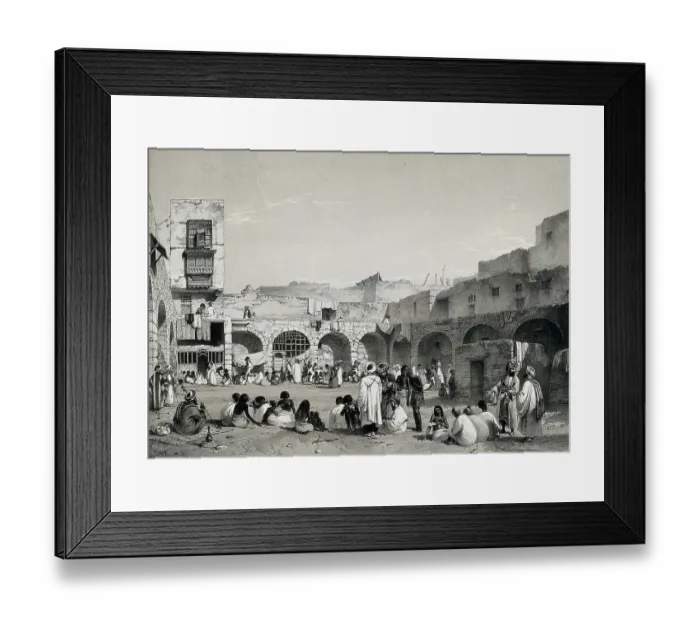 Framed Print : The Slave Market in Cairo, c. 1850, Egypt, Historical, digitally restored reproduction from a 19th century original Framed Print : The Slave Market in Cairo, c. 1850, Egypt, Historical, digitally restored reproduction from a 19th century original