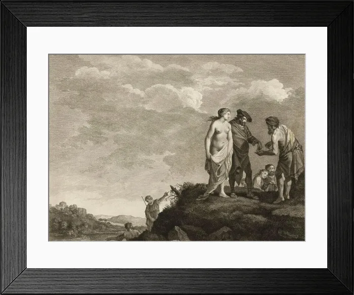 Framed Print : Slave auction, local farmer buys slaves from slave trader, 1750, France, Historical, digitally restored reproduction from a 19th century original Framed Print : Slave auction, local farmer buys slaves from slave trader, 1750, France, Historical, digitally restored reproduction from a 19th century original