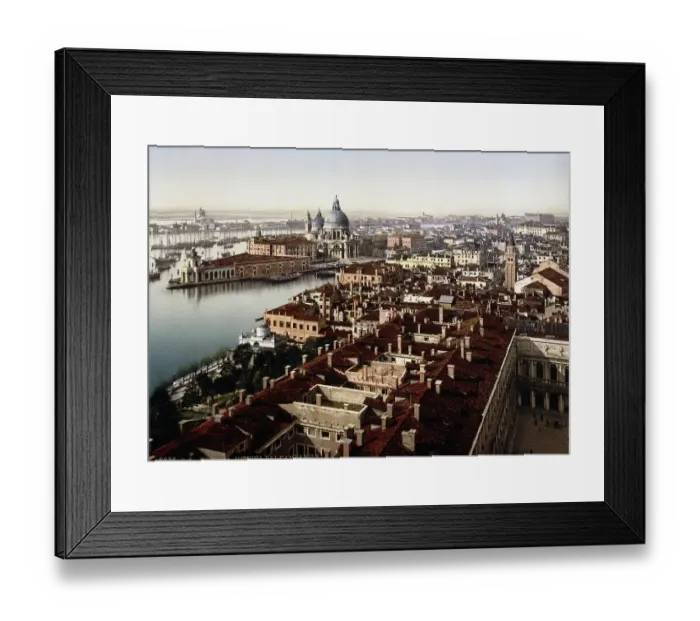 Framed Print : View from the Campanile, Venice, c. 1895, Italy, Historic, digitally restored reproduction from a 19th century original Framed Print : View from the Campanile, Venice, c. 1895, Italy, Historic, digitally restored reproduction from a 19th century original