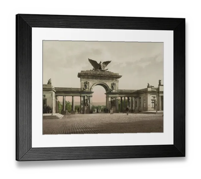 Framed Print : The Auetor, war memorial in Kassel, Hesse, Germany, Historic, digitally restored reproduction of a photochrome print from the 1890s Framed Print : The Auetor, war memorial in Kassel, Hesse, Germany, Historic, digitally restored reproduction of a photochrome print from the 1890s