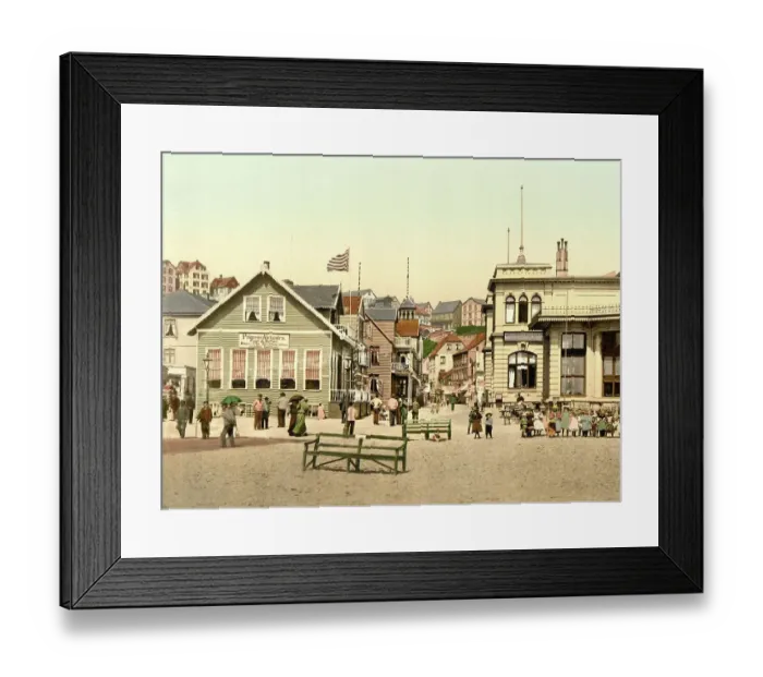 Framed Print : The Kaiserstrasse in Helgoland, Schleswig-Holstein, Germany, Historic, digitally restored reproduction of a photochrome print from the 1890s Framed Print : The Kaiserstrasse in Helgoland, Schleswig-Holstein, Germany, Historic, digitally restored reproduction of a photochrome print from the 1890s