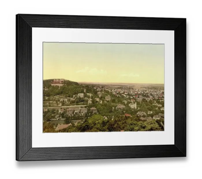 Framed Print : The Johannisberg in Bielefeld, North Rhine-Westphalia, Germany, Historic, digitally restored reproduction of a photochrome print from the 1890s Framed Print : The Johannisberg in Bielefeld, North Rhine-Westphalia, Germany, Historic, digitally restored reproduction of a photochrome print from the 1890s