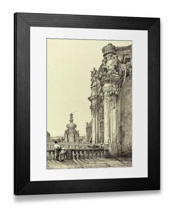 Framed Print : The Zwinger in Dresden, Saxony, c. 1840, Germany, Historical, digitally restored reproduction from an 18th or 19th century original Framed Print : The Zwinger in Dresden, Saxony, c. 1840, Germany, Historical, digitally restored reproduction from an 18th or 19th century original
