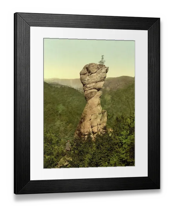 Framed Print : The goose beak near Ilfeld in the Harz Mountains, Thuringia, Germany, Historic, digitally restored reproduction of a photochrome print from the 1890s Framed Print : The goose beak near Ilfeld in the Harz Mountains, Thuringia, Germany, Historic, digitally restored reproduction of a photochrome print from the 1890s