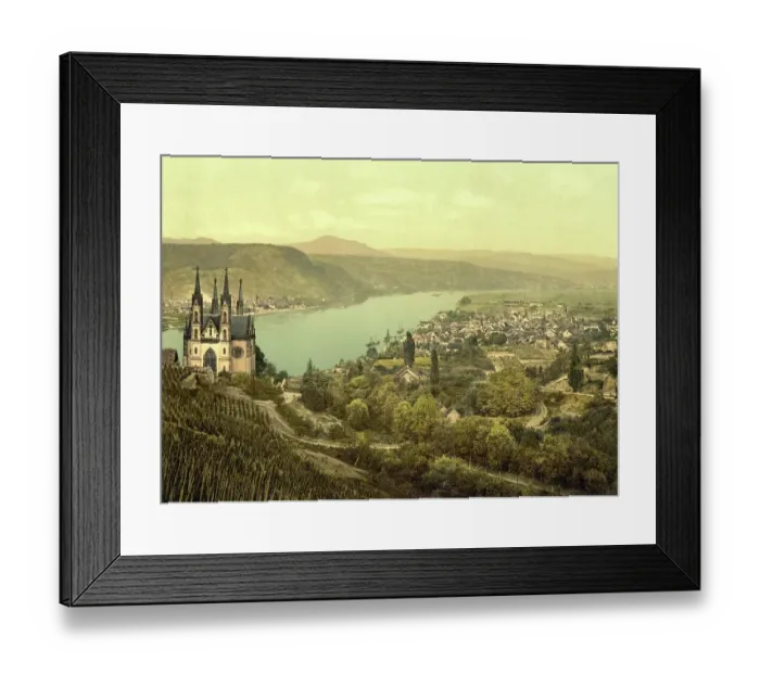 Framed Print : Remagen am Rhein, Rhineland-Palatinate, Germany, Historic, digitally restored reproduction of a photochromic print from the 1890s Framed Print : Remagen am Rhein, Rhineland-Palatinate, Germany, Historic, digitally restored reproduction of a photochromic print from the 1890s