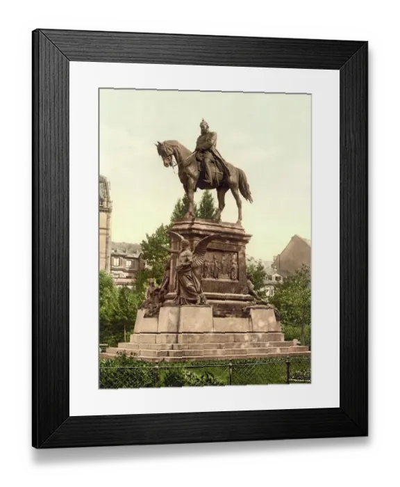 Framed Print : The Kaiser Wilhelm Monument in Frankfurt, Hesse, Germany, Historic, digitally restored reproduction of a photochromic print from the 1890s Framed Print : The Kaiser Wilhelm Monument in Frankfurt, Hesse, Germany, Historic, digitally restored reproduction of a photochromic print from the 1890s