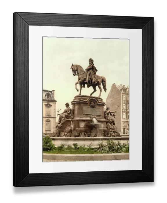 Framed Print : The Kaiser Wilhelm Monument in Cologne on the Rhine, North Rhine-Westphalia, Germany, Historic, digitally restored reproduction of a photochromic print from the 1890s Framed Print : The Kaiser Wilhelm Monument in Cologne on the Rhine, North Rhine-Westphalia, Germany, Historic, digitally restored reproduction of a photochromic print from the 1890s