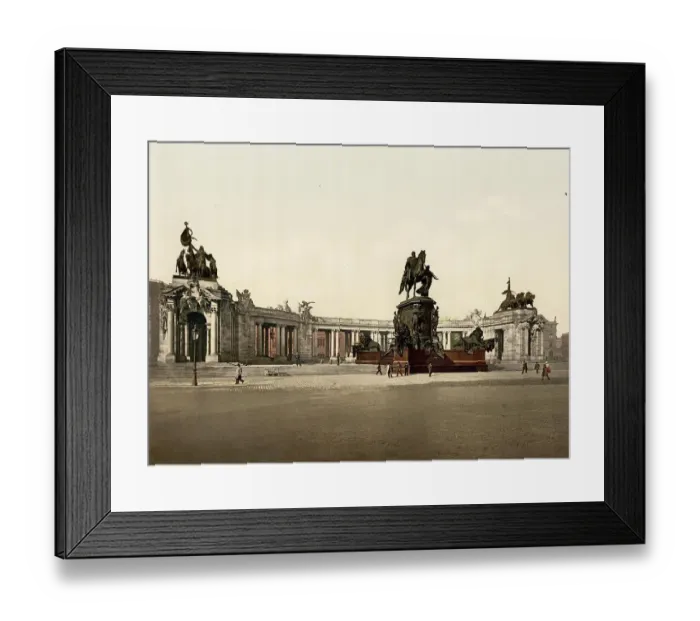 Framed Print : The Kaiser Wilhelm Monument in Berlin, Germany, Historic, digitally restored reproduction of a photochromic print from the 1890s Framed Print : The Kaiser Wilhelm Monument in Berlin, Germany, Historic, digitally restored reproduction of a photochromic print from the 1890s