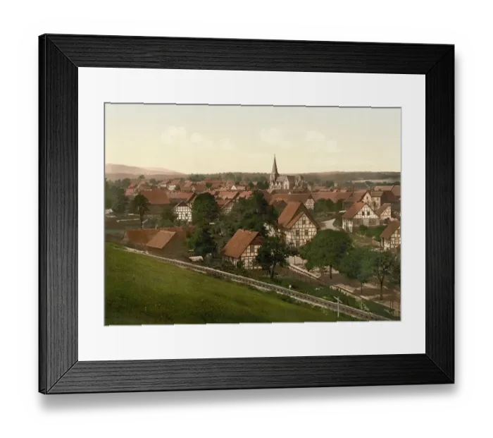 Framed Print : Elbingerode im Harz, Lower Saxony, Germany, Historic, digitally restored reproduction of a photochromic print from the 1890s Framed Print : Elbingerode im Harz, Lower Saxony, Germany, Historic, digitally restored reproduction of a photochromic print from the 1890s